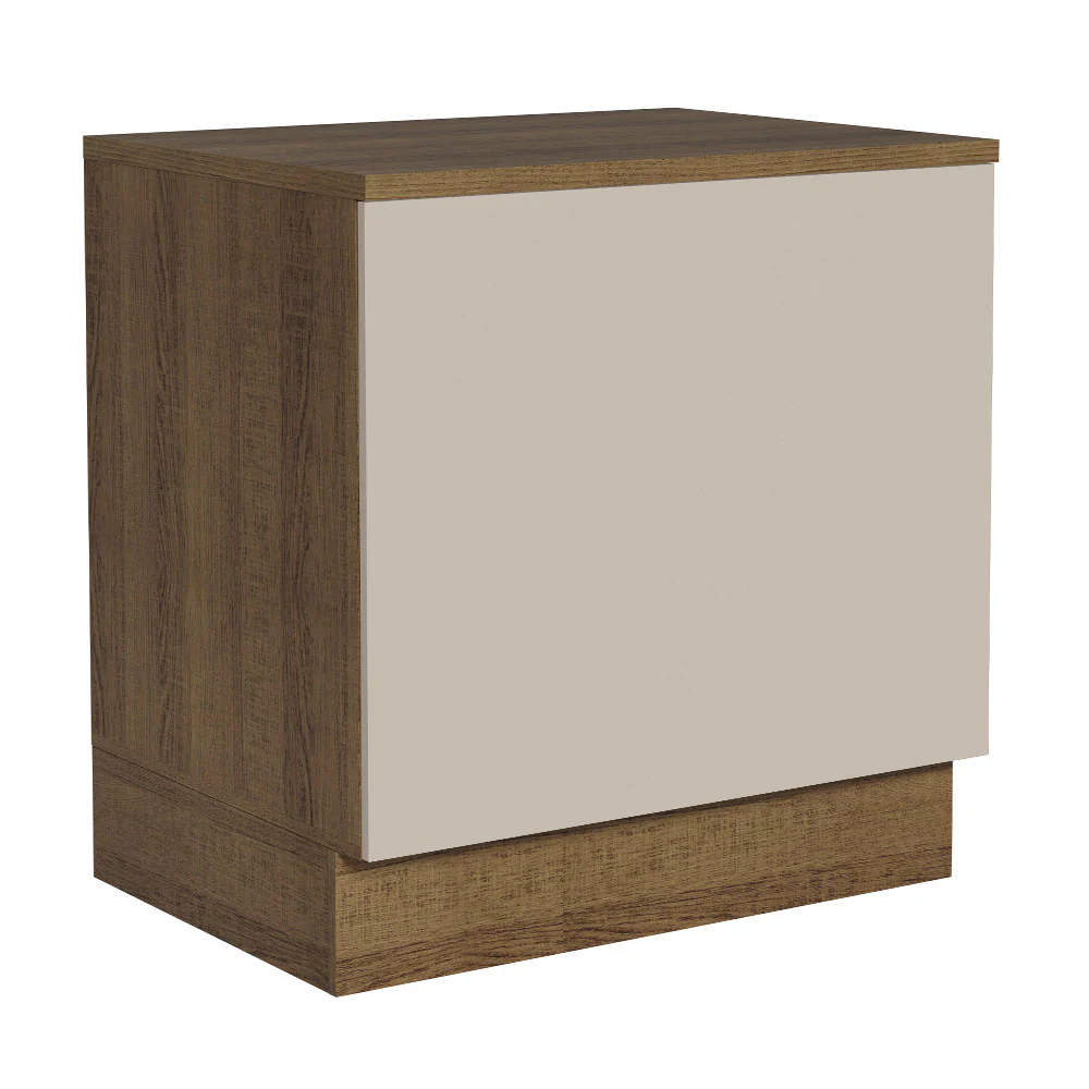 Bajo Mesada Cocina para Horno Empotrado 80 x 60 cm con Mesada Marrón/Crema Agata Madesa - Image 5