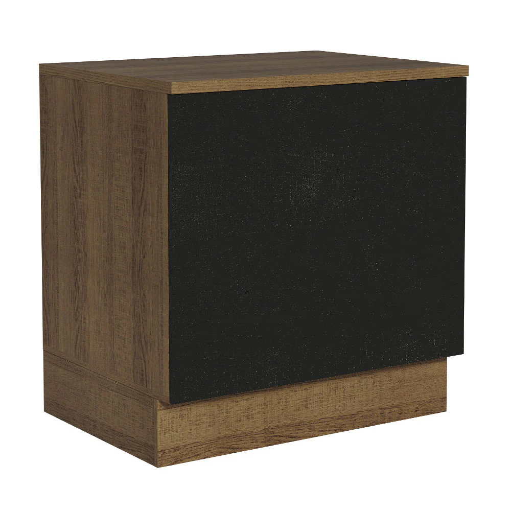 Bajo Mesada Cocina para Horno Empotrado 80 x 60 cm con Mesada Marrón/Negro Agata, Glamy, Madesa - Image 5