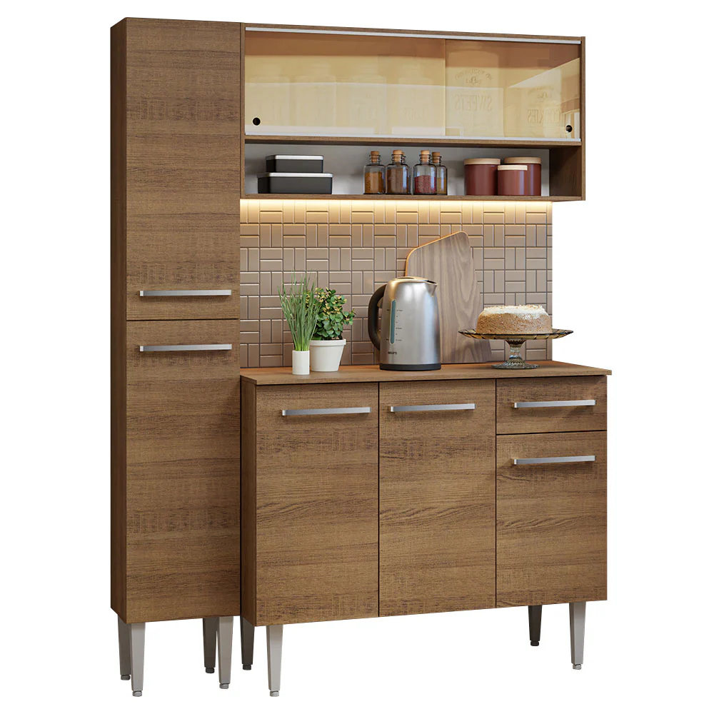 Combo de Cocina 137cm Sin Mesón De Acero Emilly Madesa 09 - Image 3