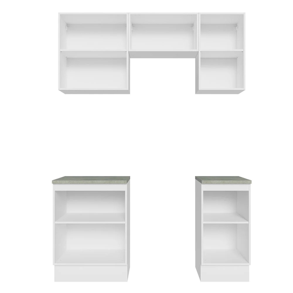 Combo de Cocina 160cm Madesa Glamy Blanco/Negro 07 - Image 5