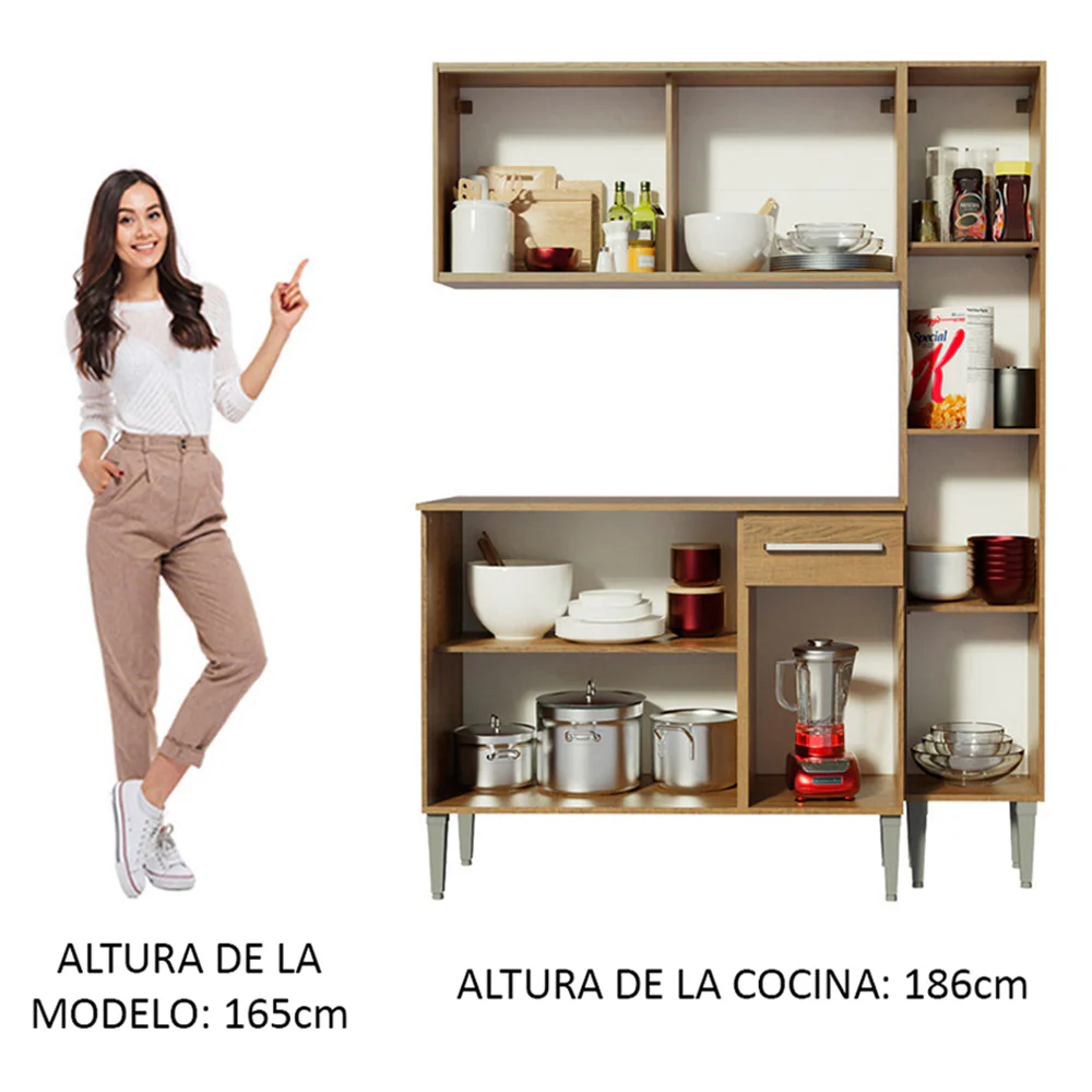 Combo de Cocina 137cm Emilly Art Madesa 04 - Image 4