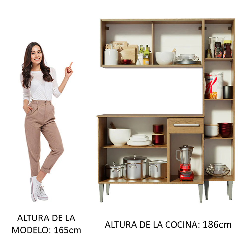 Combo de Cocina 137cm Emilly Force Madesa 02 - Image 4