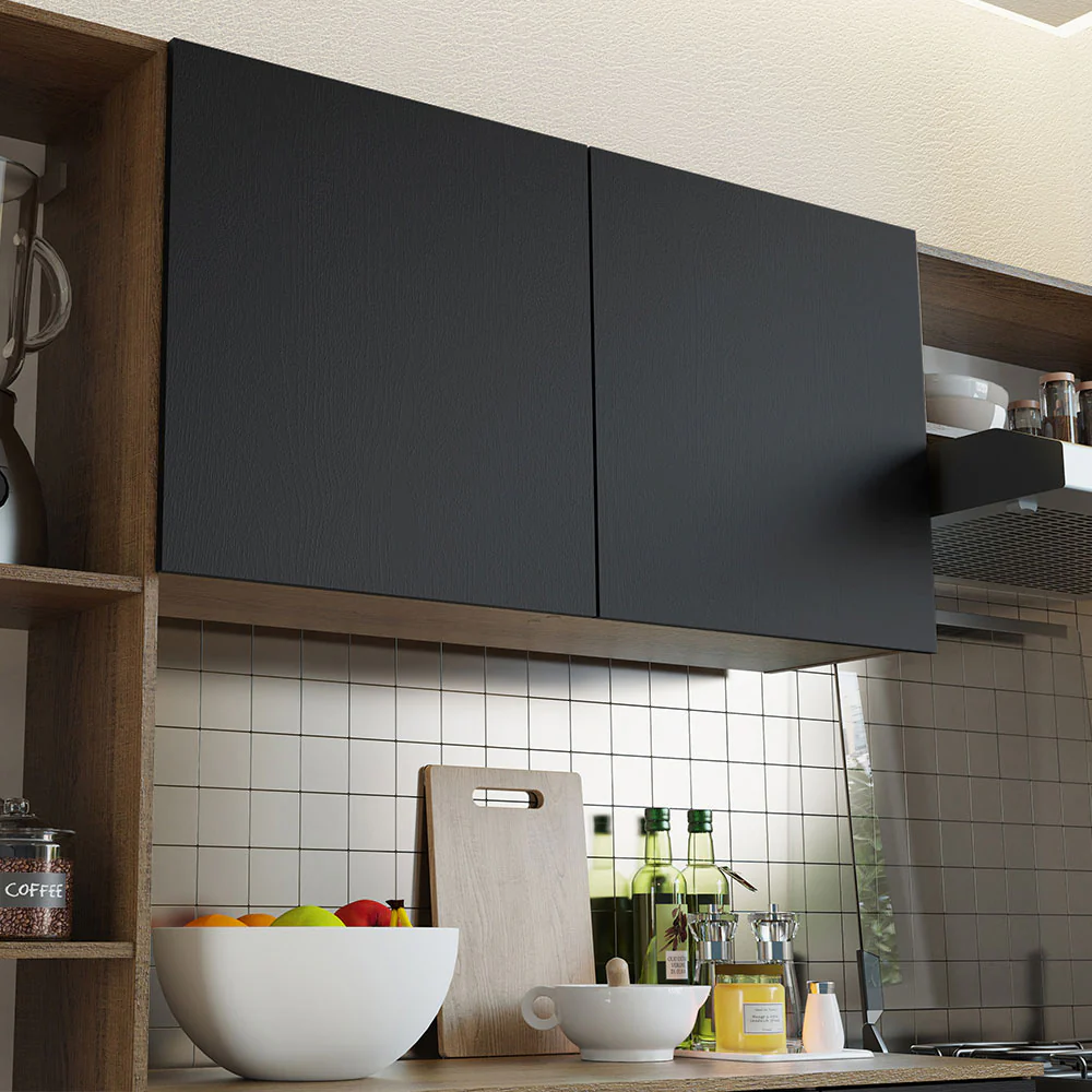 Cocina Compacta 180cm Marrón/Negro Easy Madesa - Image 5