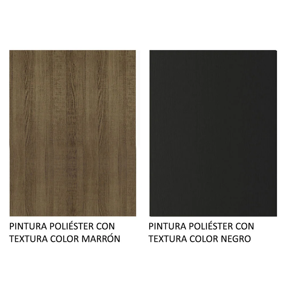 Cocina Compacta 180cm Marrón/Negro Easy Madesa - Image 8