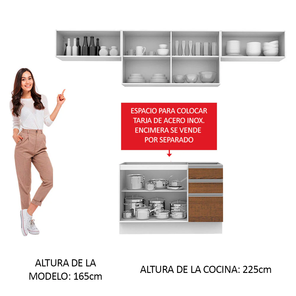 Combo completo de Cocina 280cm Marina Madesa 01 - Image 6