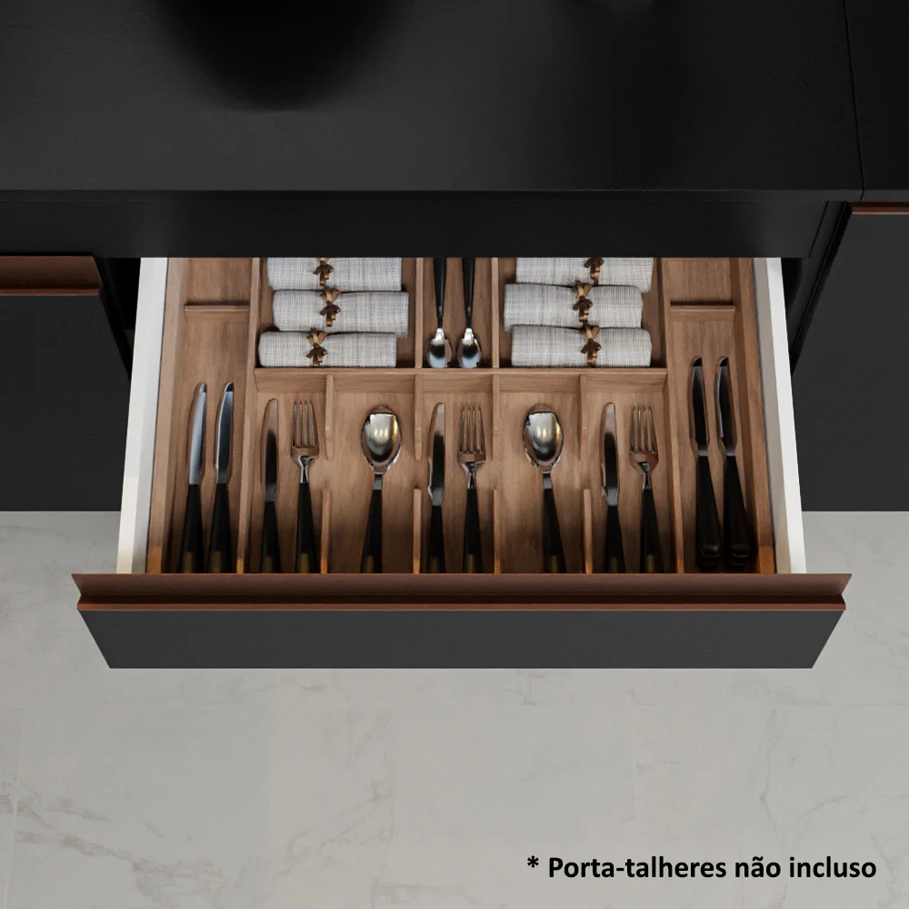Combo completo de Cocina 240cm Negro Reims Madesa 01 - Image 7