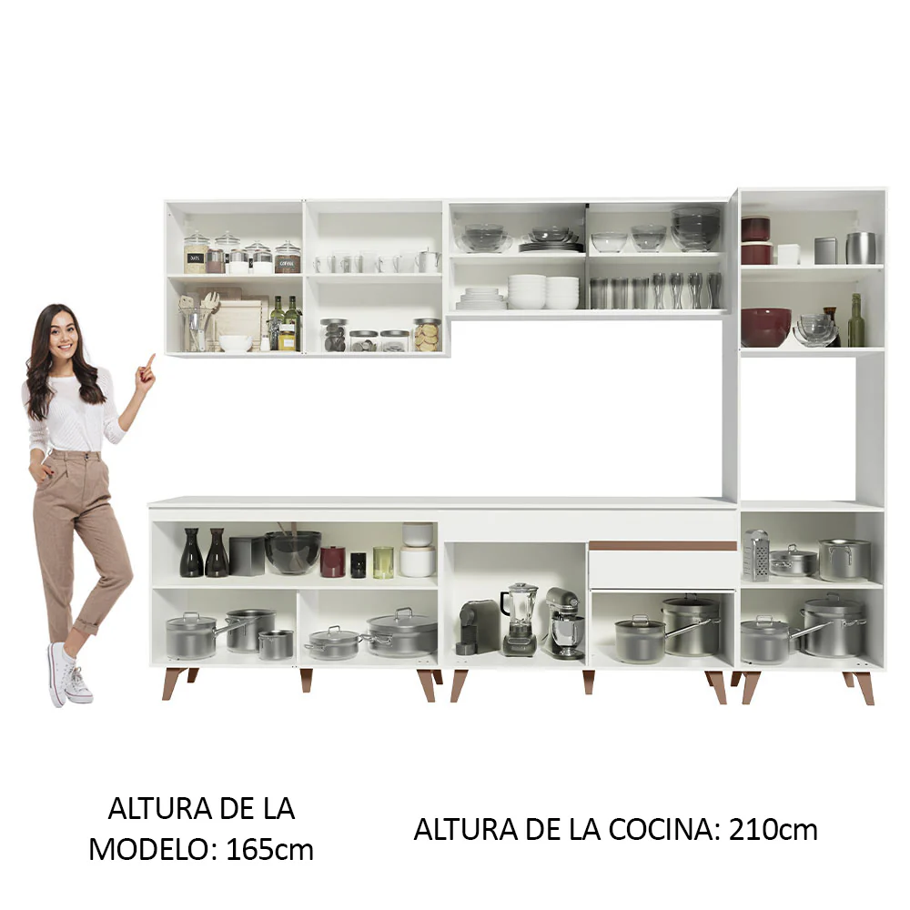 Combo completo de Cocina 300cm Blanco Reims Madesa 01 - Image 5