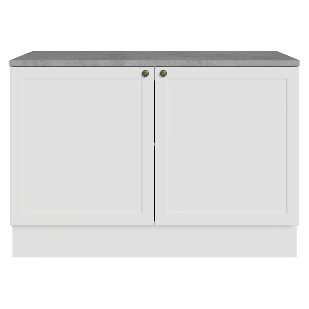 Bajo Mesada Cocina 120 x 60 cm 2 Puertas (con Mesada) Blanco Vik Madesa - Image 10