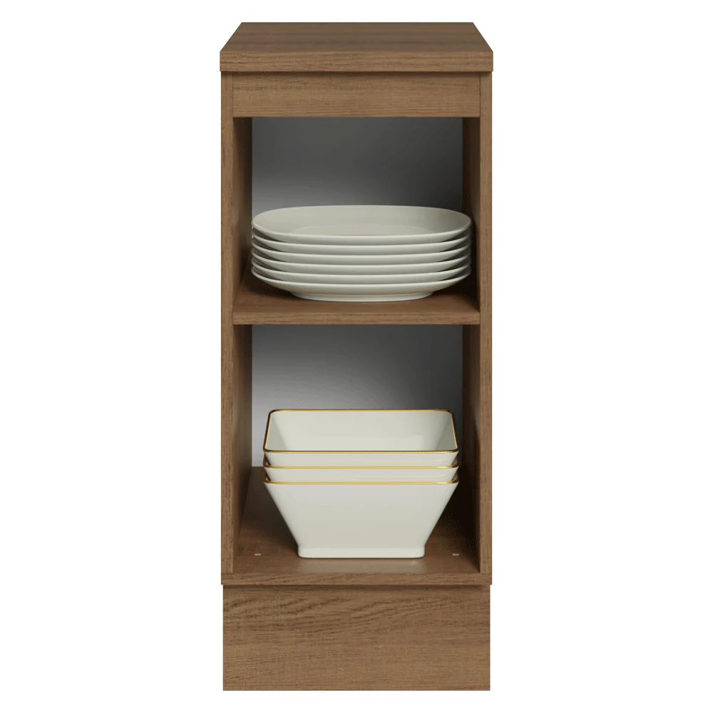 Bajo Mesada de Cocina 35 cm 1 Puerta Marrón/Blanco Vik Madesa - Image 5