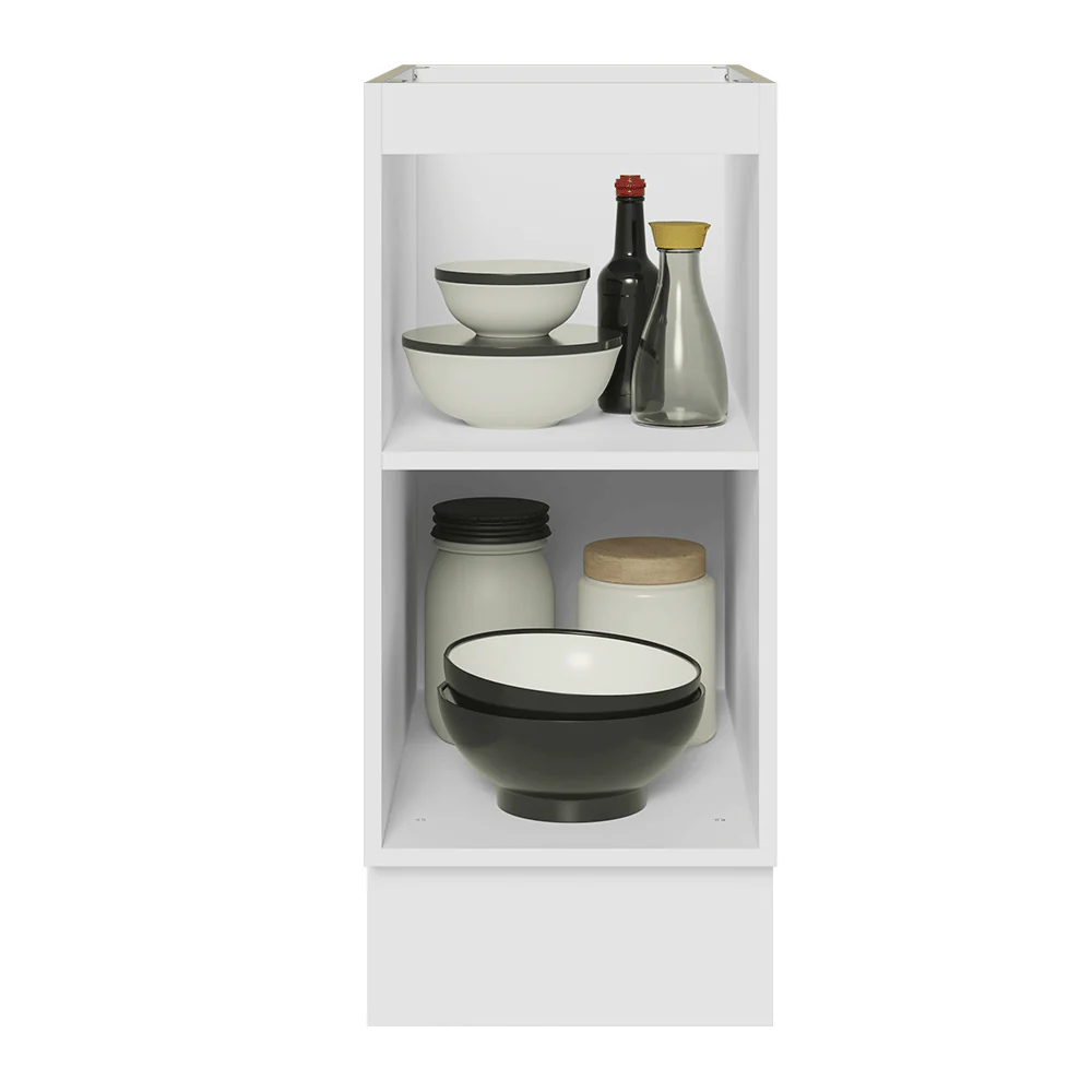 Bajo Mesada de Cocina 35 cm 1 Puerta (Sin Mesada) Blanco/Gris Lux Madesa - Image 6