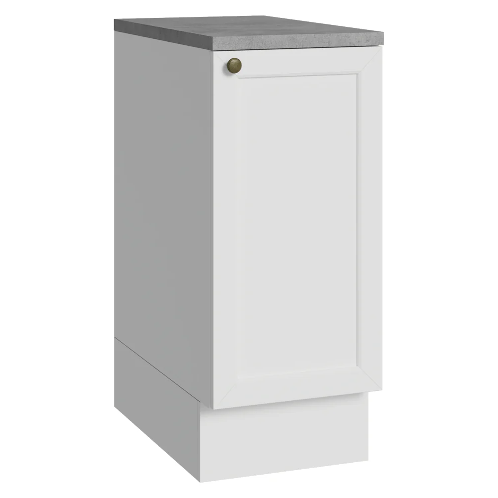 Bajo Mesada de Cocina 35 x 60 cm 1 Puerta (con Mesada) Blanco Vik Madesa