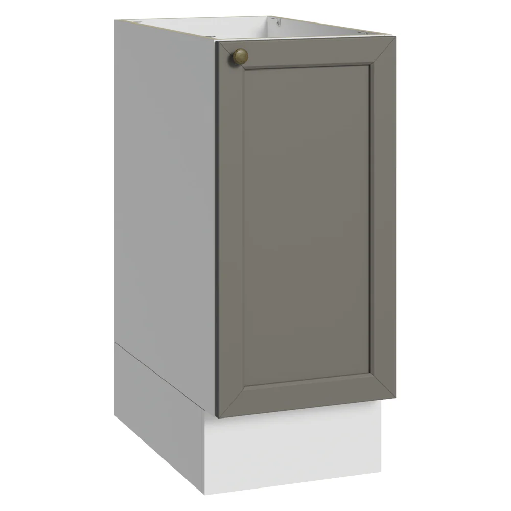 Bajo Mesada de Cocina 35 x 60 cm 1 Puerta (Sin Mesada) Blanco/Gris Vik Madesa