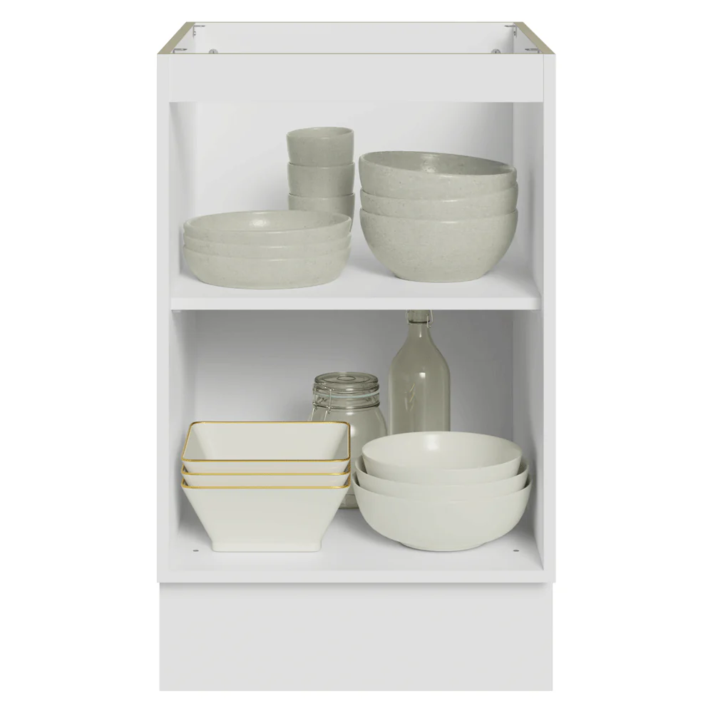 Bajo Mesada de Cocina 50 cm 1 Puerta (Sin Mesada) Blanco/Negro Lux Madesa - Image 3