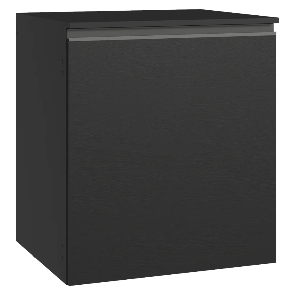 Bajo Mesada de Cocina 60 cm 1 Puerta Flotante Negro Nice Madesa