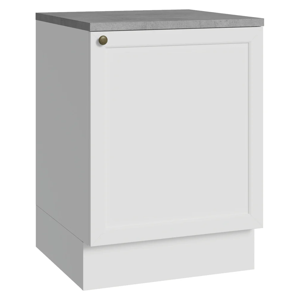 Bajo Mesada de Cocina 60 x 60 cm 1 Puerta (con Mesada) Blanco Vik Madesa