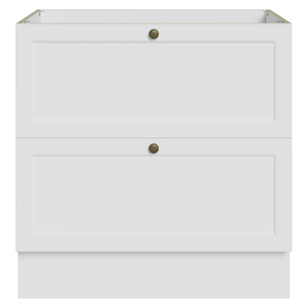 Bajo Mesada de Cocina 80 x 60 cm 2 Cajones (Sin Mesada) Blanco Vik Madesa - Image 9