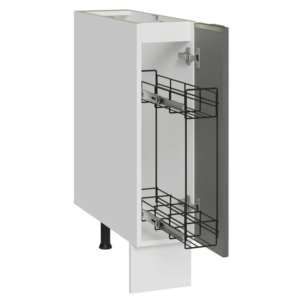 Bajo Mesada Especiero 20 cm 1 Puerta (Sin Mesada) Blanco/Gris Lux Madesa - Image 7