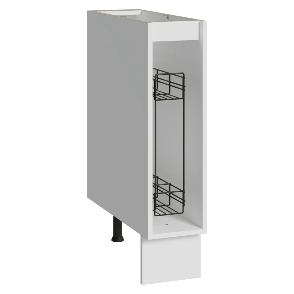 Bajo Mesada Especiero 20x60 cm 1 Puerta (Sin Mesada) Blanco/Crema Vik Madesa - Image 7