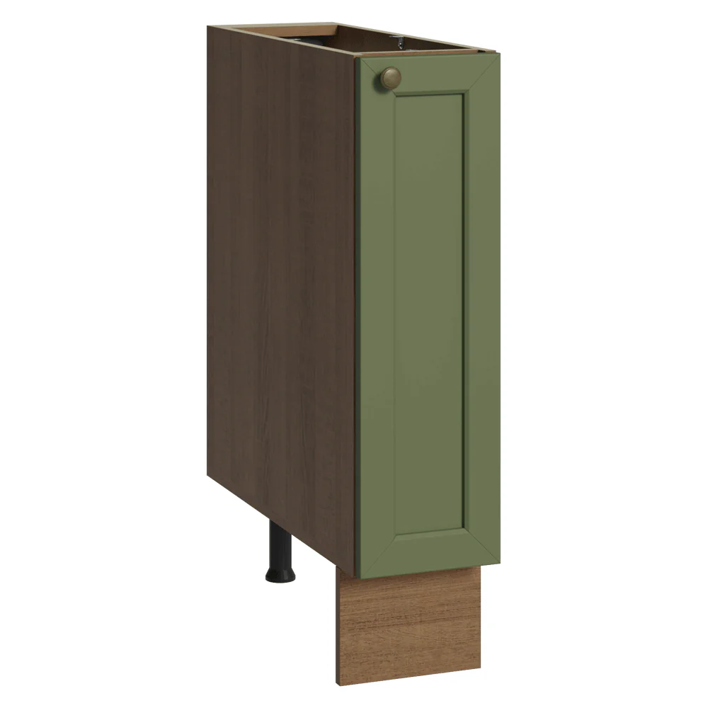 Bajo Mesada Especiero 20x60 cm 1 Puerta (Sin Mesada) Marrón/Verde Vik