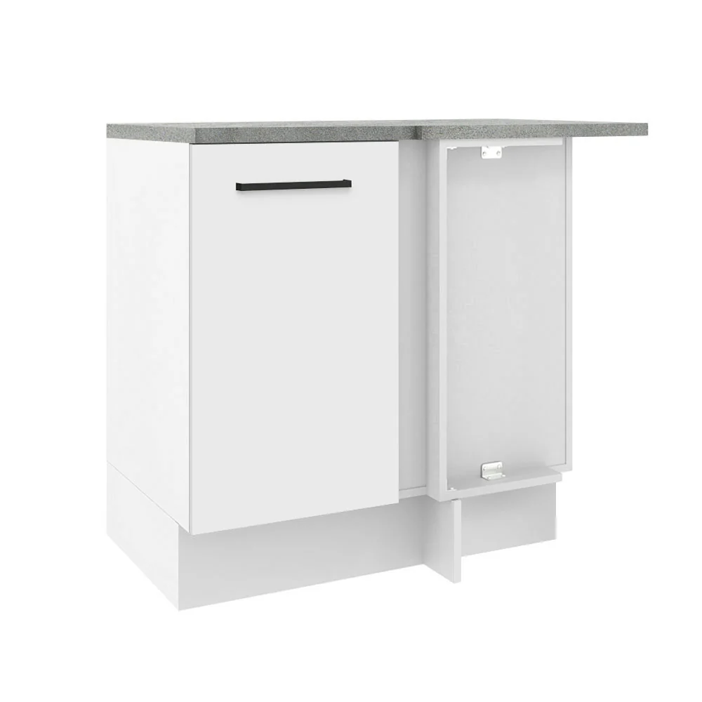 Bajo Mesada Esquinera 102cm x 64 cm (Con Mesada) Agata Blanco