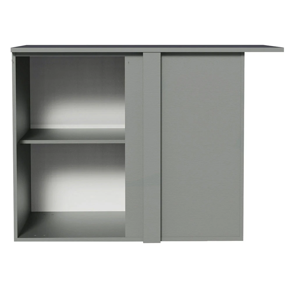 Bajo Mesada Esquinero 1 Puerta Sin Patas Nice Gris - Image 6