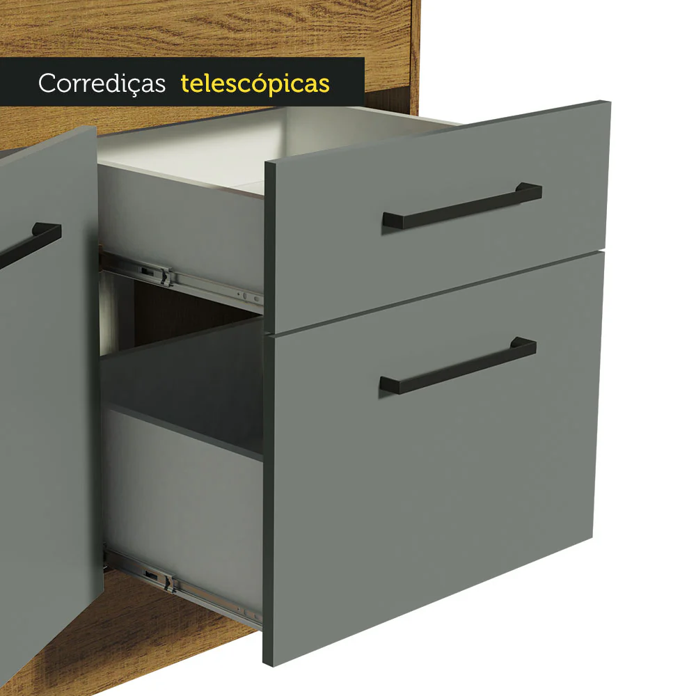 Bajo mesada Madesa Agata 150 Cm 2 Puertas 2 Cajones - Image 5