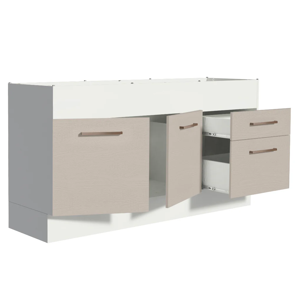Bajo mesada Madesa Agata 150 Cm 2 Puertas 2 Cajones - Image 6