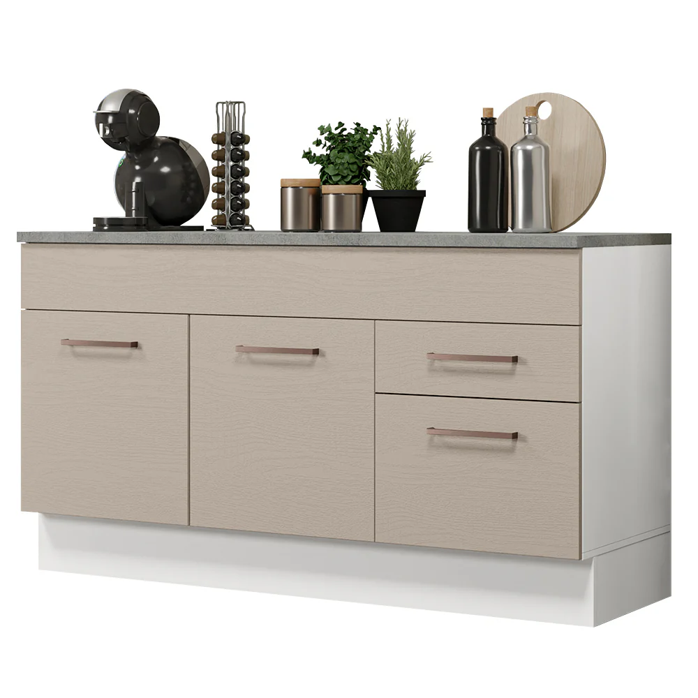 Bajo mesada Madesa Agata 150 Cm 2 Puertas 2 Cajones - Image 2