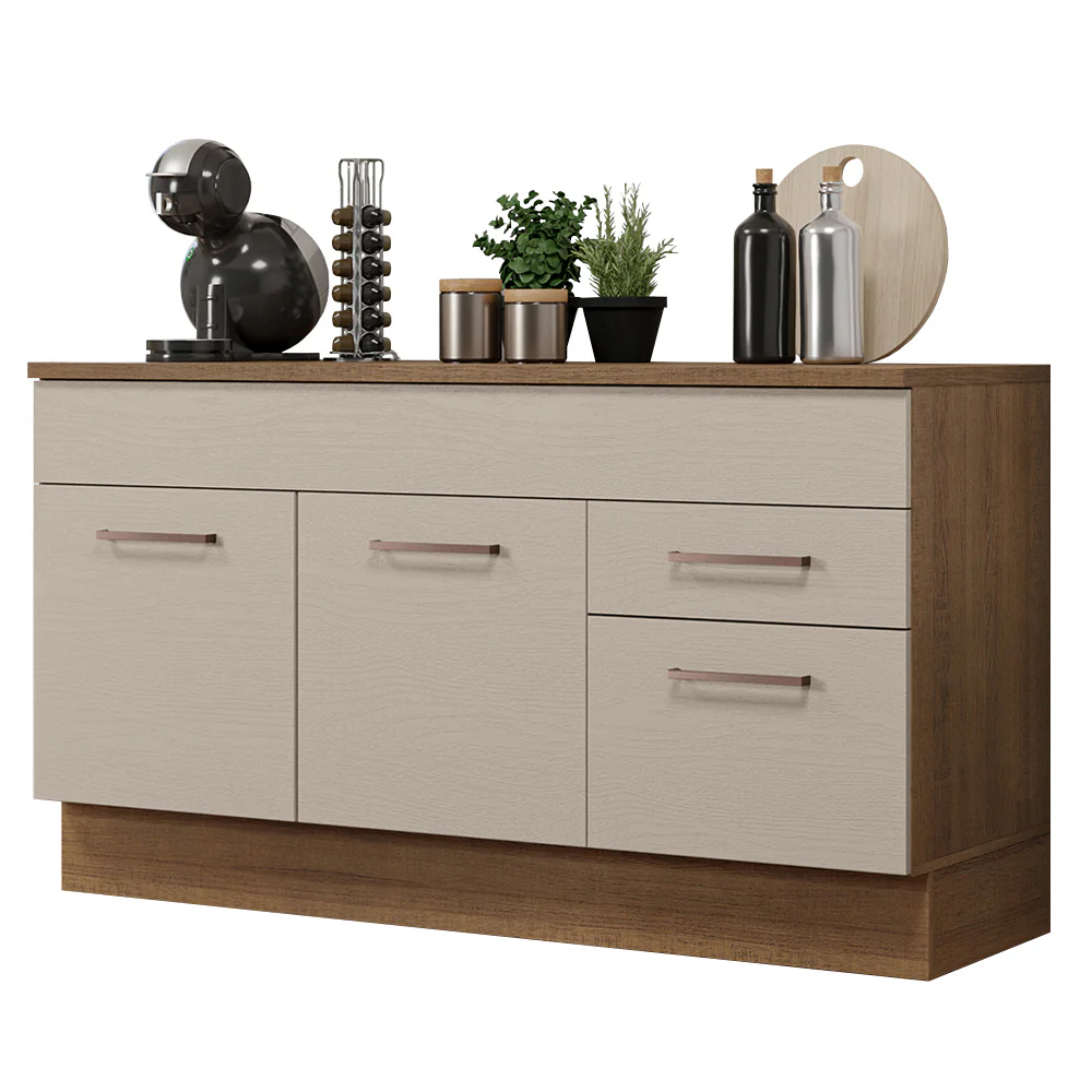 Bajo mesada Madesa Agata 150 Cm 2 Puertas 2 Cajones - Image 2