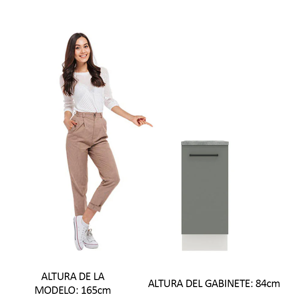 Bajo mesada Madesa Agata 35 Cm 1 Puerta - Image 4