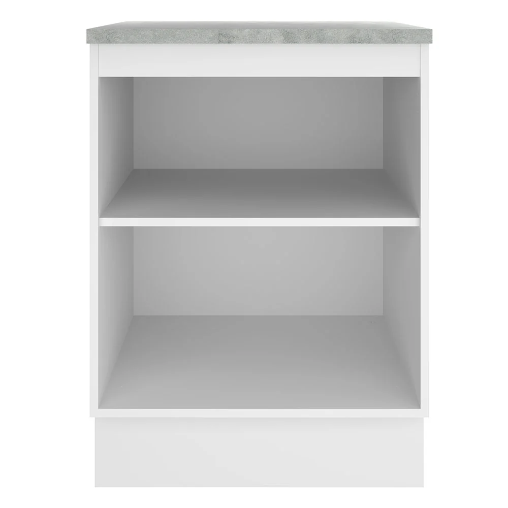 Bajo Mesada Madesa Glamy 60 x 60 cm 1 Puerta (Con Mesada) Blanco/Marrón - Image 7