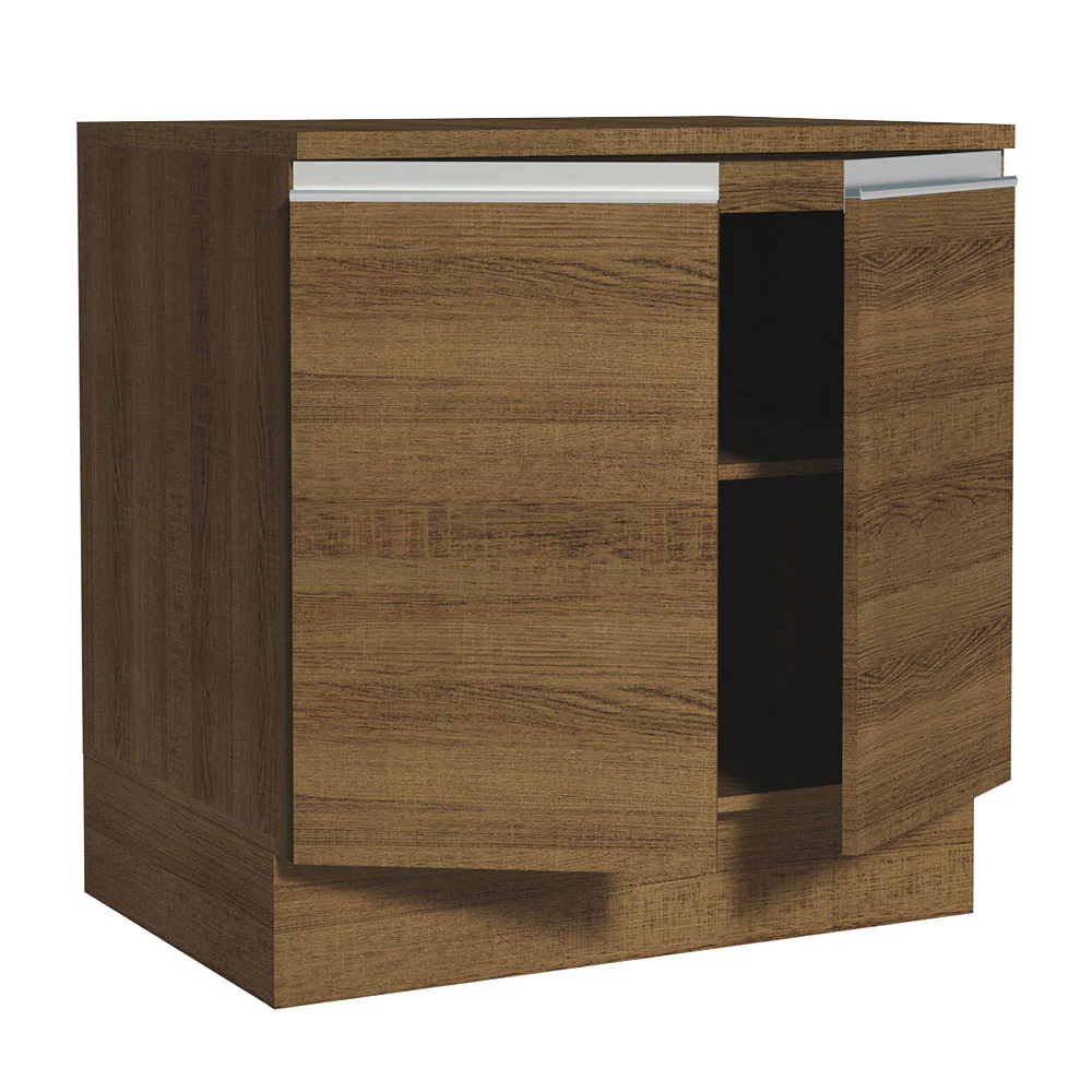 Bajo Mesada Madesa Glamy 80 cm 2 Puertas Marrón - Image 4
