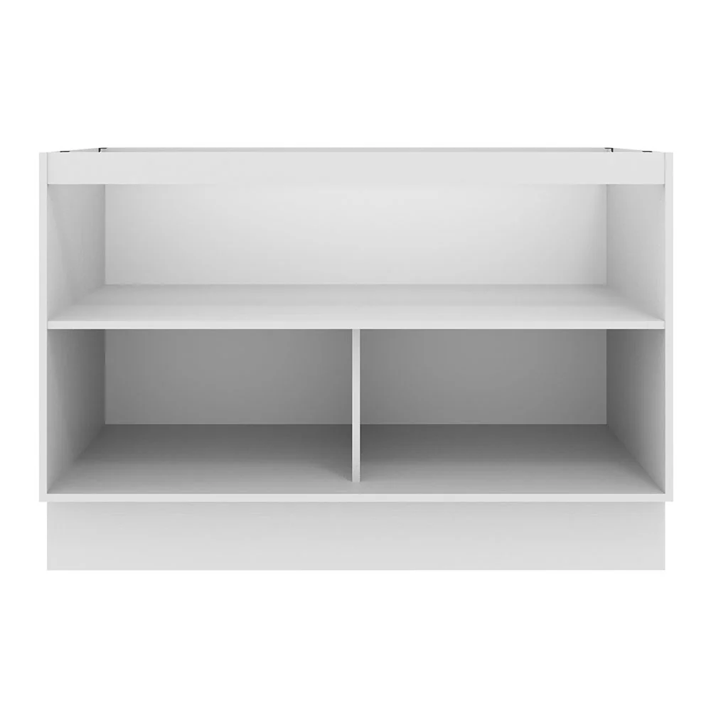 Bajo Mesada para Bacha 120 cm 2 Puertas (Sin Mesada y Bacha) Blanco/Crema Agata Madesa - Image 8