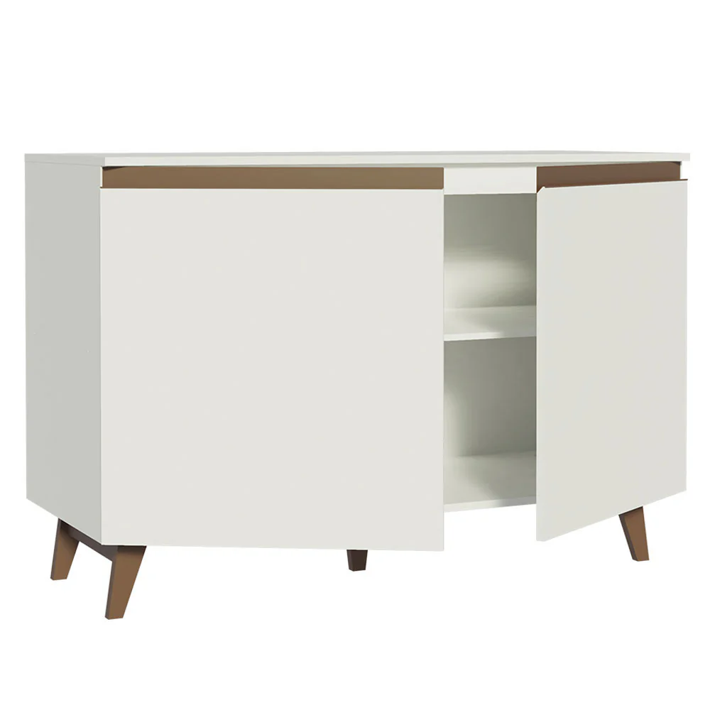 Bajo Mesada Cocina 120 cm 2 Puertas Blanco Reims Madesa - Image 6