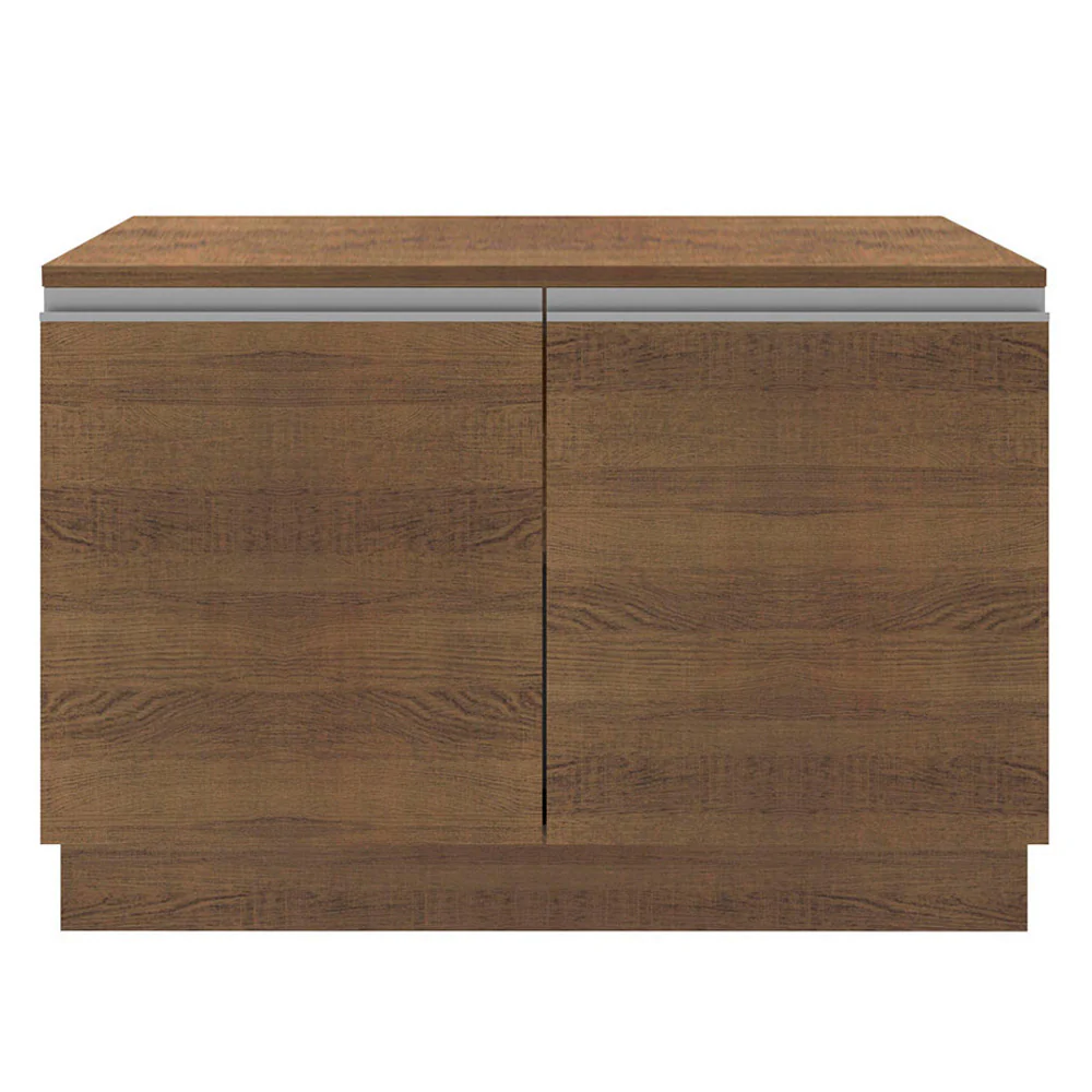 Bajo Mesada para Bacha 120 cm 2 Puertas (Con Mesada) Marrón Glamy Madesa - Image 9