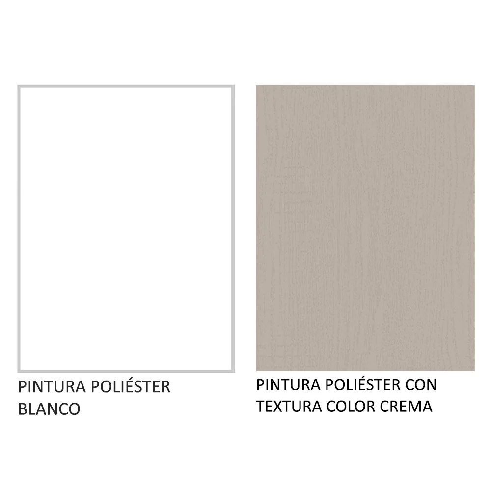 Bajo Mesada Cocina 120 cm 2 Puertas y 3 Cajones (Con Mesada) Blanco/Crema Agata Madesa - Image 10
