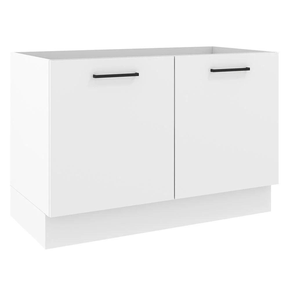 Bajo Mesada para Bacha con 2 Puertas (Sin Mesada y Bacha) Blanco Agata Madesa