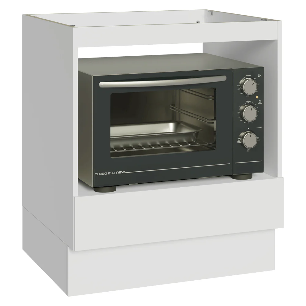 Bajo Mesada para Horno/Microondas 70 cm 1 Gaveta (Sem Mesada) Blanco