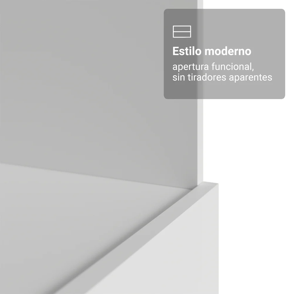 Bajo Mesada para Horno/Microondas 70 cm 1 Gaveta (Sem Mesada) Blanco - Image 4