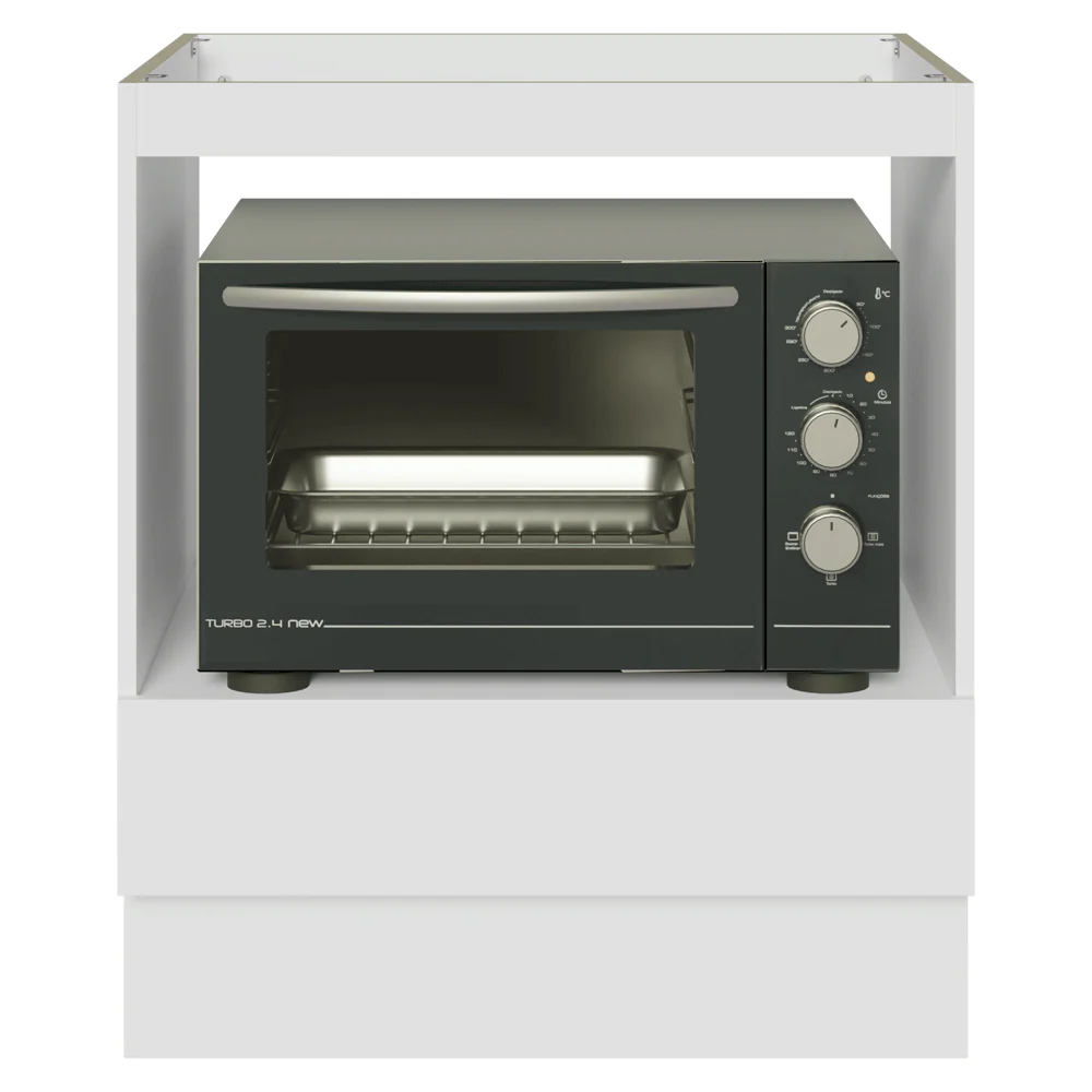 Bajo Mesada para Horno/Microondas 70 cm 1 Gaveta (Sem Mesada) Blanco - Image 6