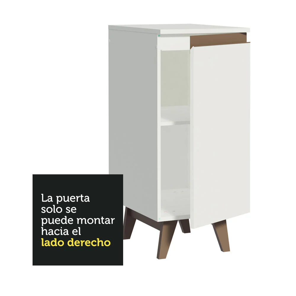 Bajo Mesada Reims 35 cm 1 Puerta Blanco - Image 5