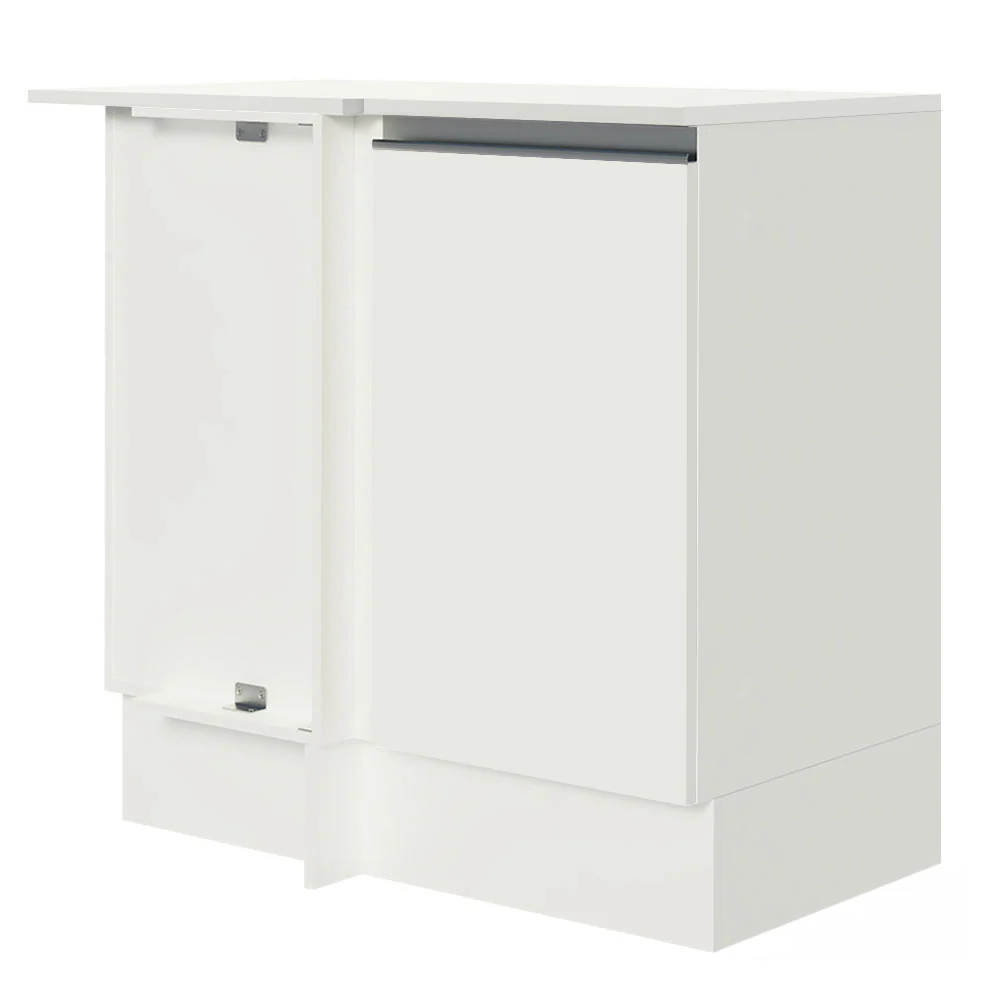 Bajo Mesada Esquinero 100% MDF com Mesada Blanco Smart Madesa