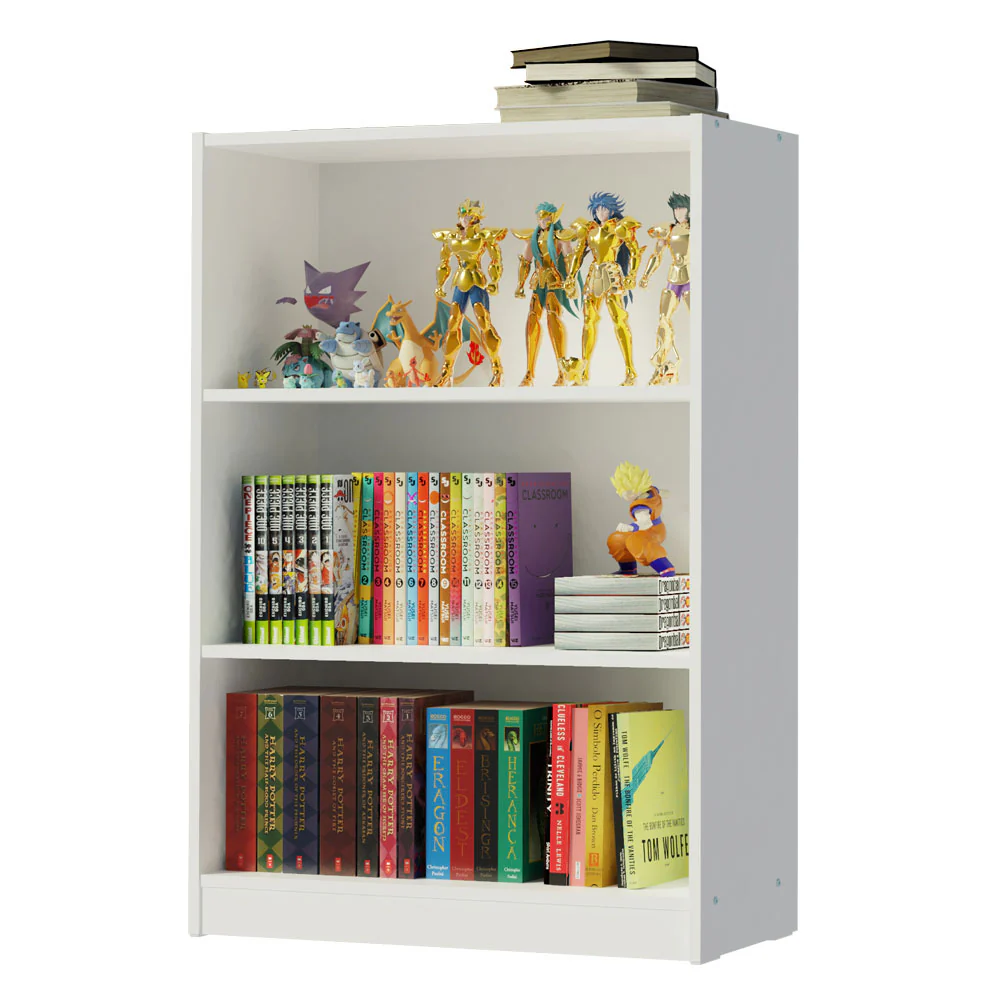 Biblioteca 6907 con 3 Nichos Blanco - Image 3