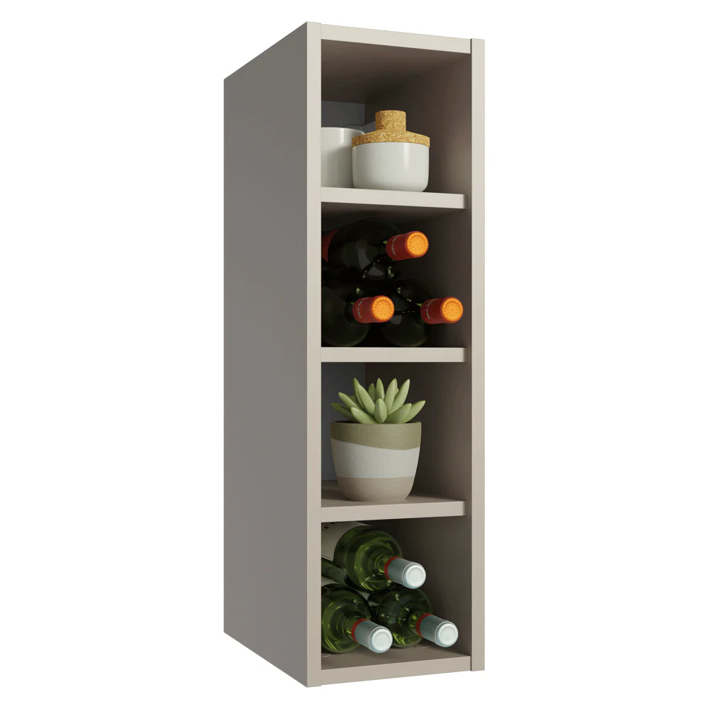 Alacena Porta Botellas 20 cm 4 Nichos Nice Crema - Image 6