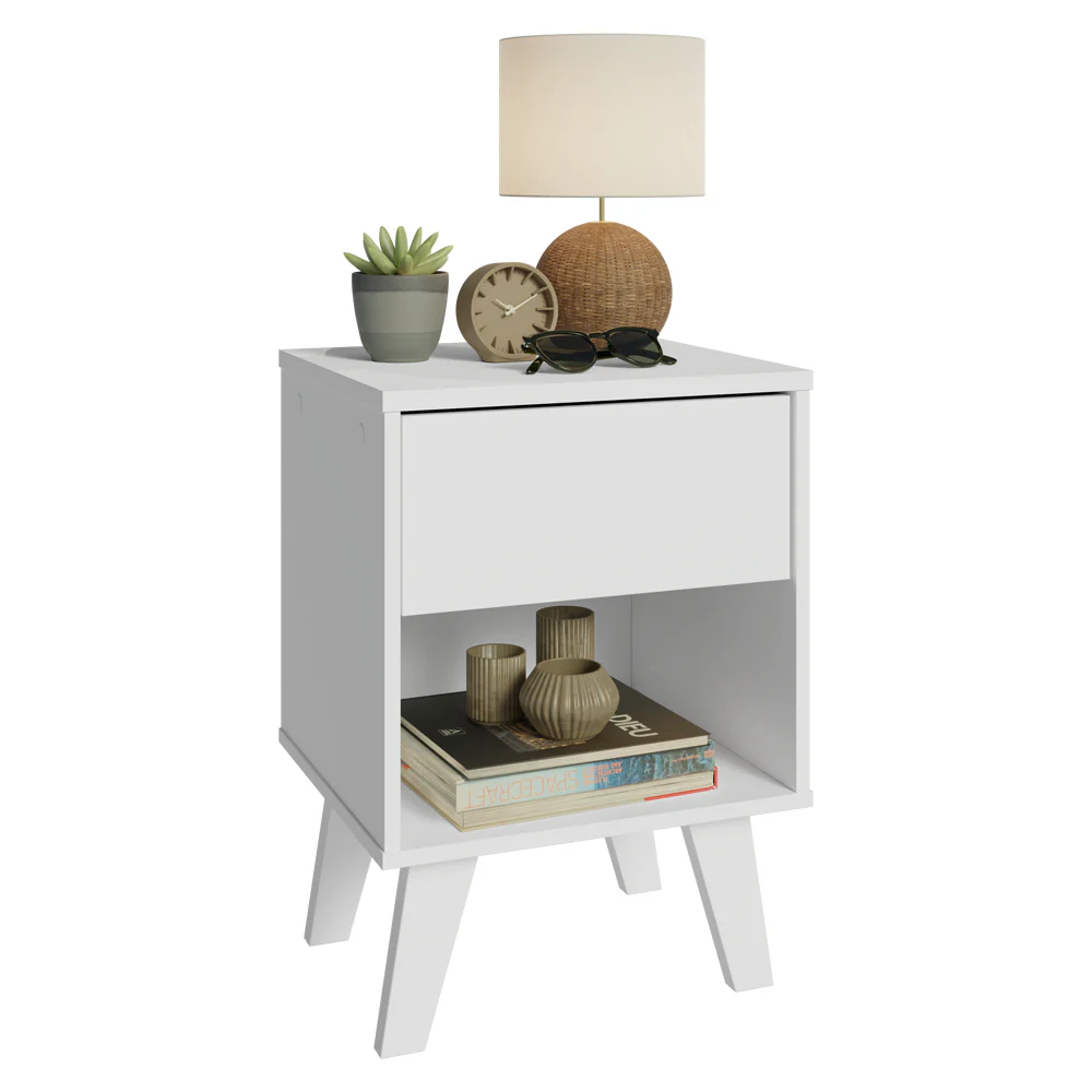 Buró con 1 Cajón y Patas 3235 Blanco - Image 3