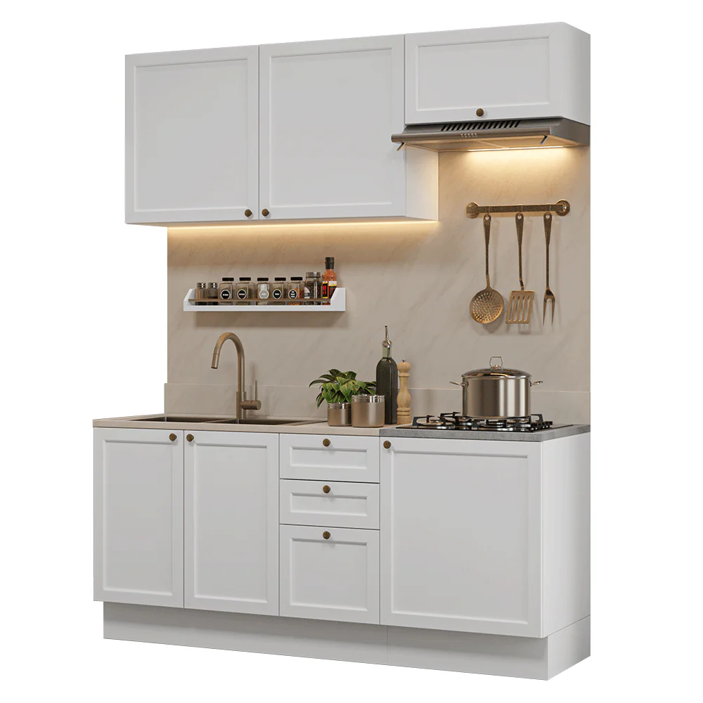 Cocina Compacta 180 cm Vik Blanco 01 - Image 3