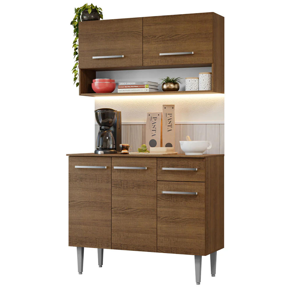 Cocina Compacta 105 cm Emilly Marrón 03 - Image 3