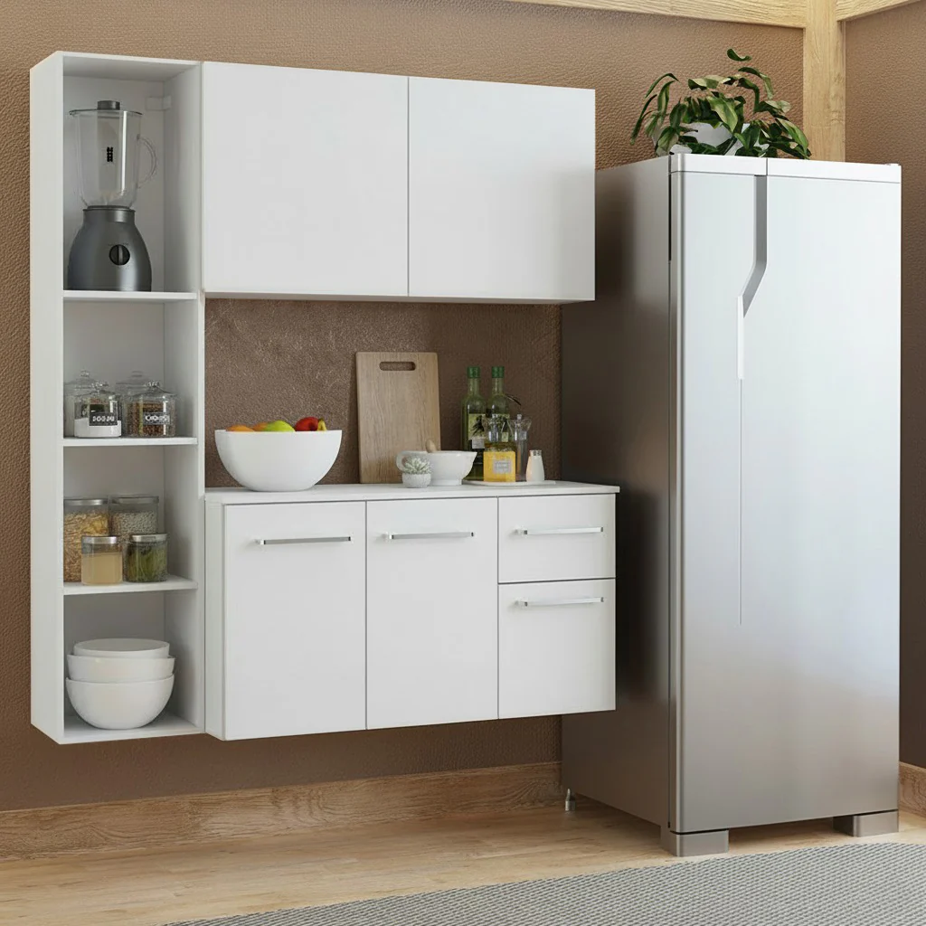 Cocina Compacta 120cm Blanco Easy
