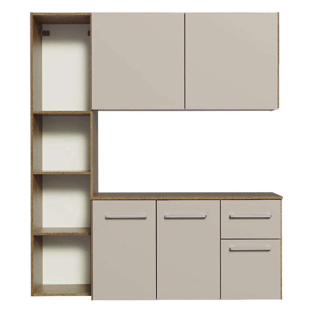 Cocina Compacta 120cm Marrón/Crema Easy - Image 7