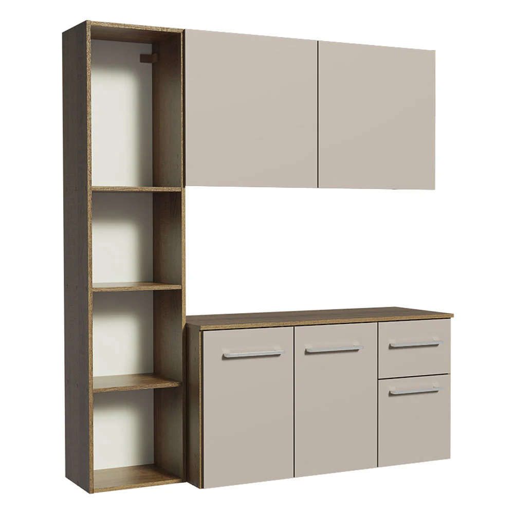 Cocina Compacta 120cm Marrón/Crema Easy - Image 8